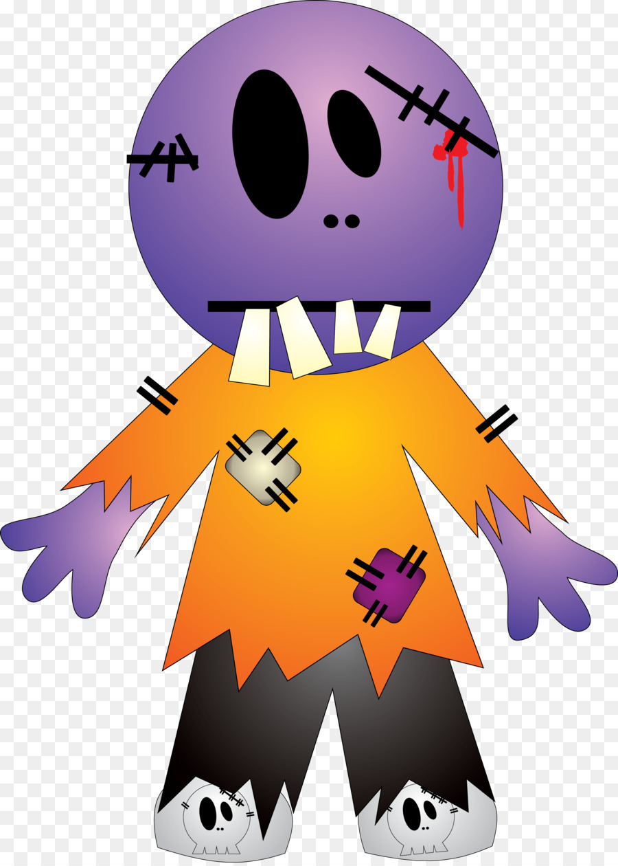 Zumbi Roxo，Dia Das Bruxas PNG