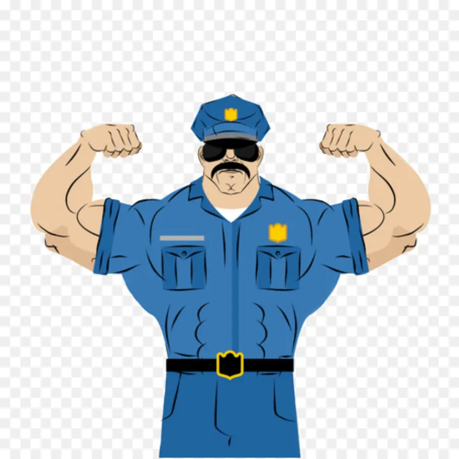 Policial Musculoso，Aplicação Da Lei PNG