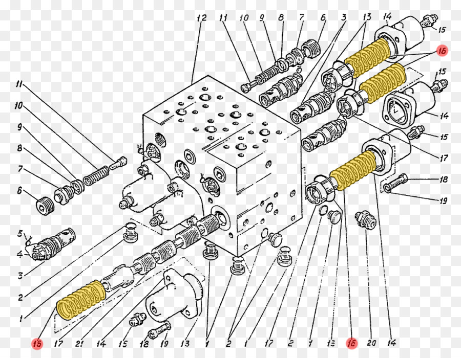 Escavadeira，Motor Hidráulico PNG