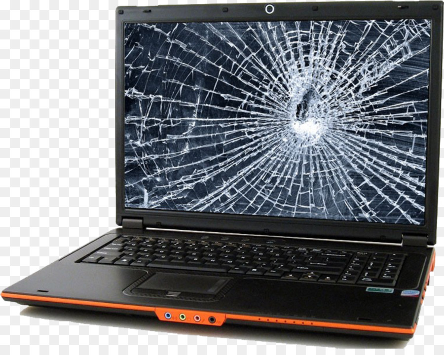 Laptop Quebrado，Tela Rachada PNG