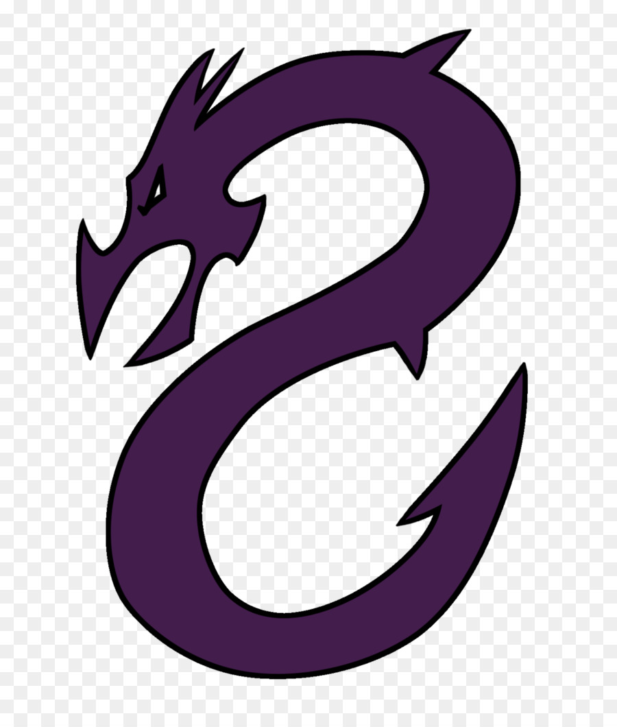Logotipo de jogo de dragão roxo malaio criatura mítica vetor