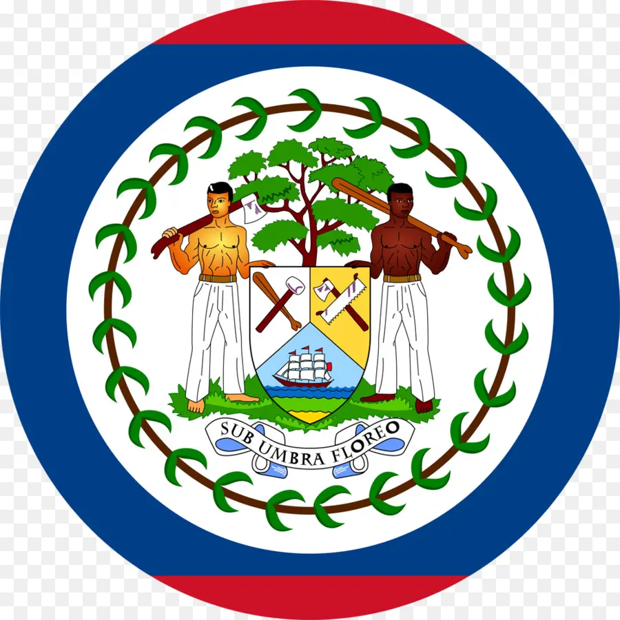 Bandeira De Belize，Azul PNG