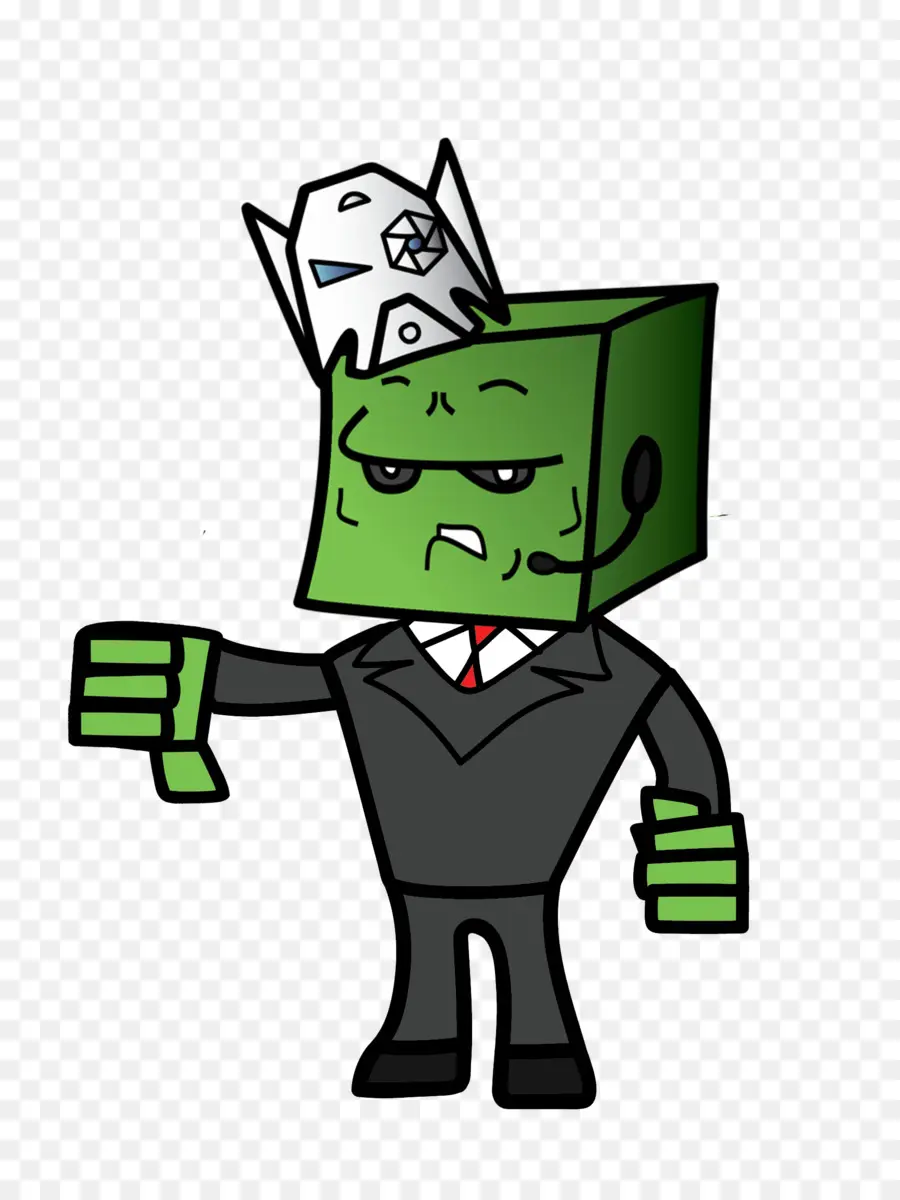 Personagem Cubo Verde，Bloquear PNG