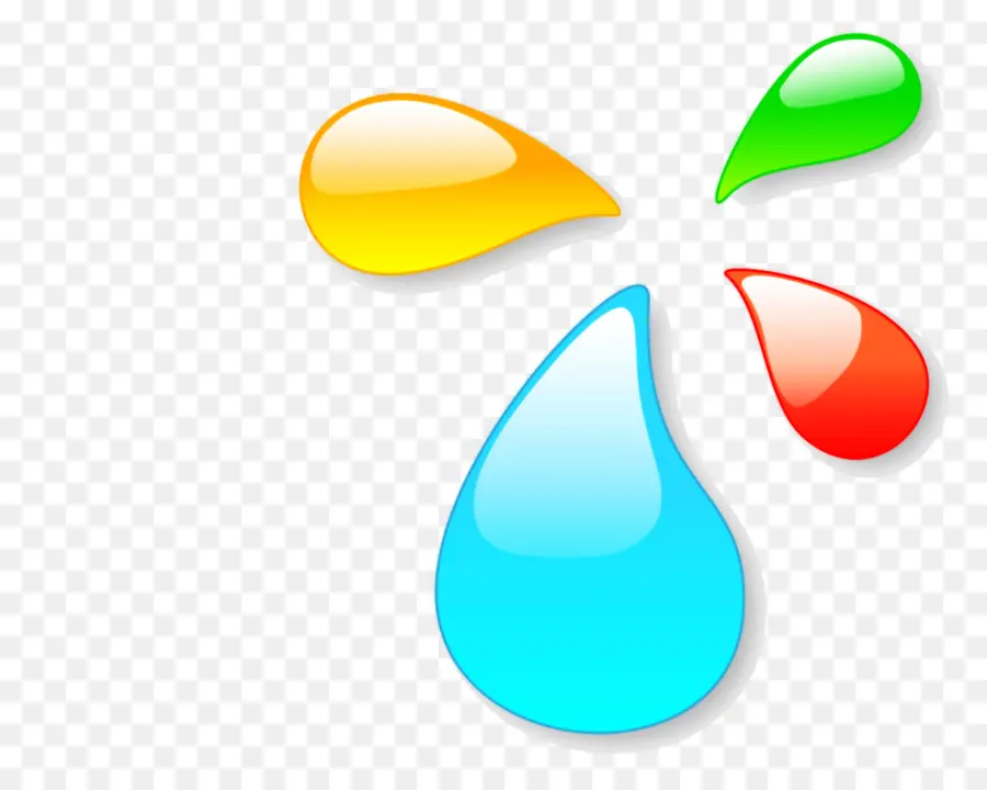 Gotas Coloridas，Água PNG