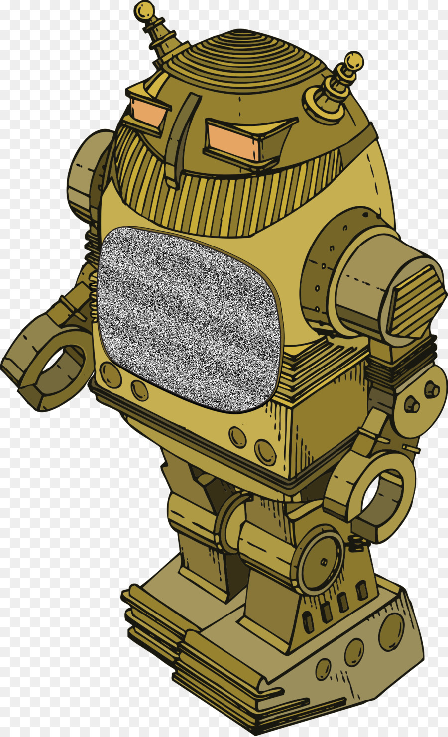 Robô Retrô，Robô PNG