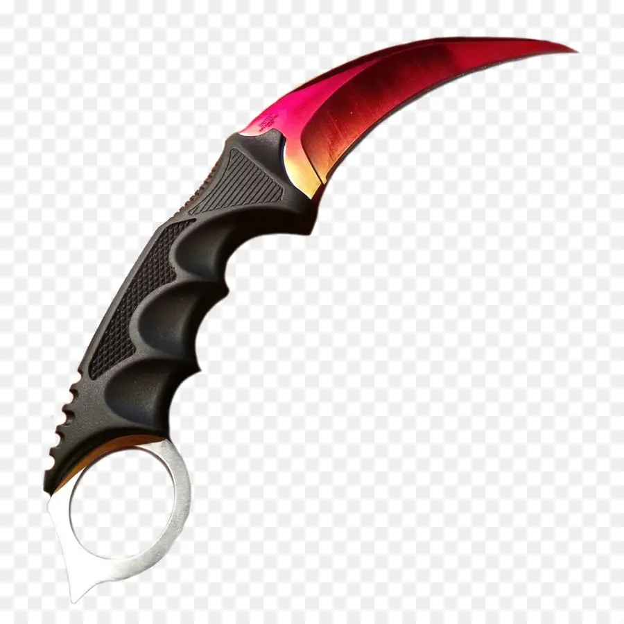 Faca Karambit Vermelha，Lâmina Curva PNG