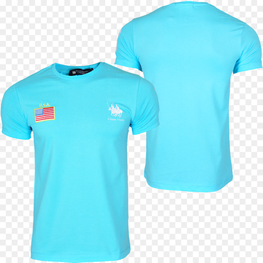 Camiseta Azul，Camisa PNG