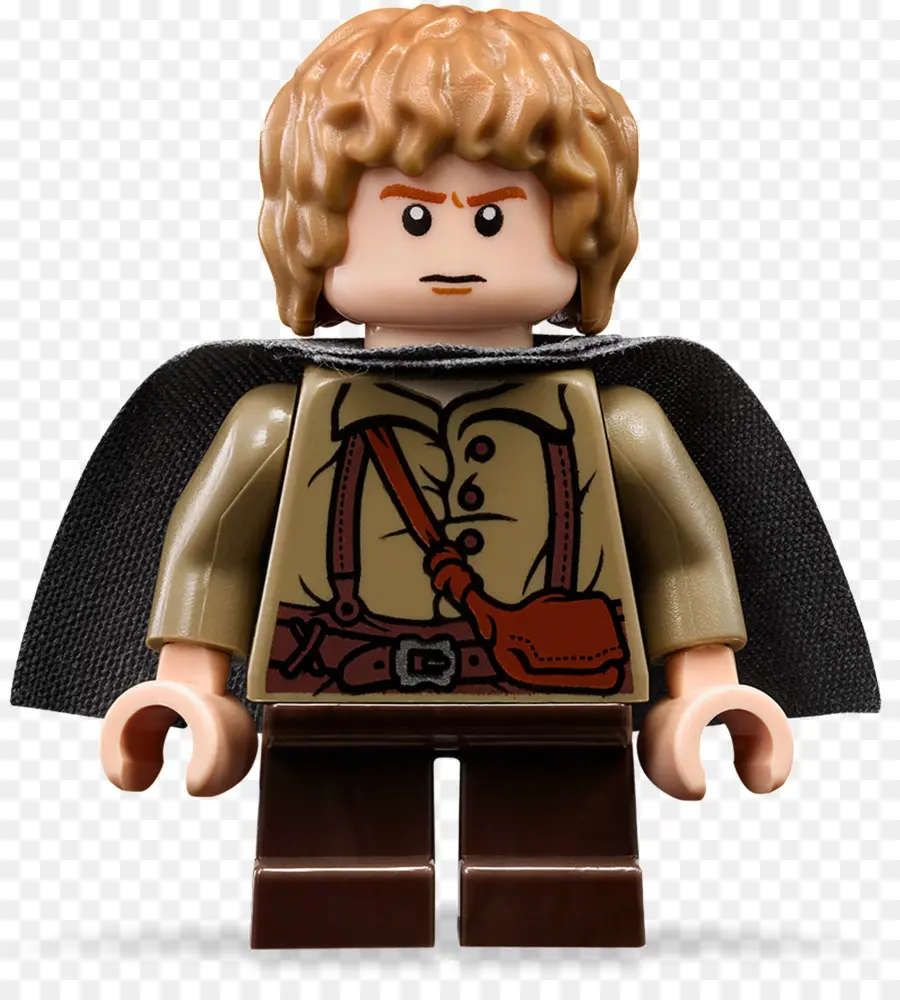 Figura Lego，Cabelo Castanho PNG