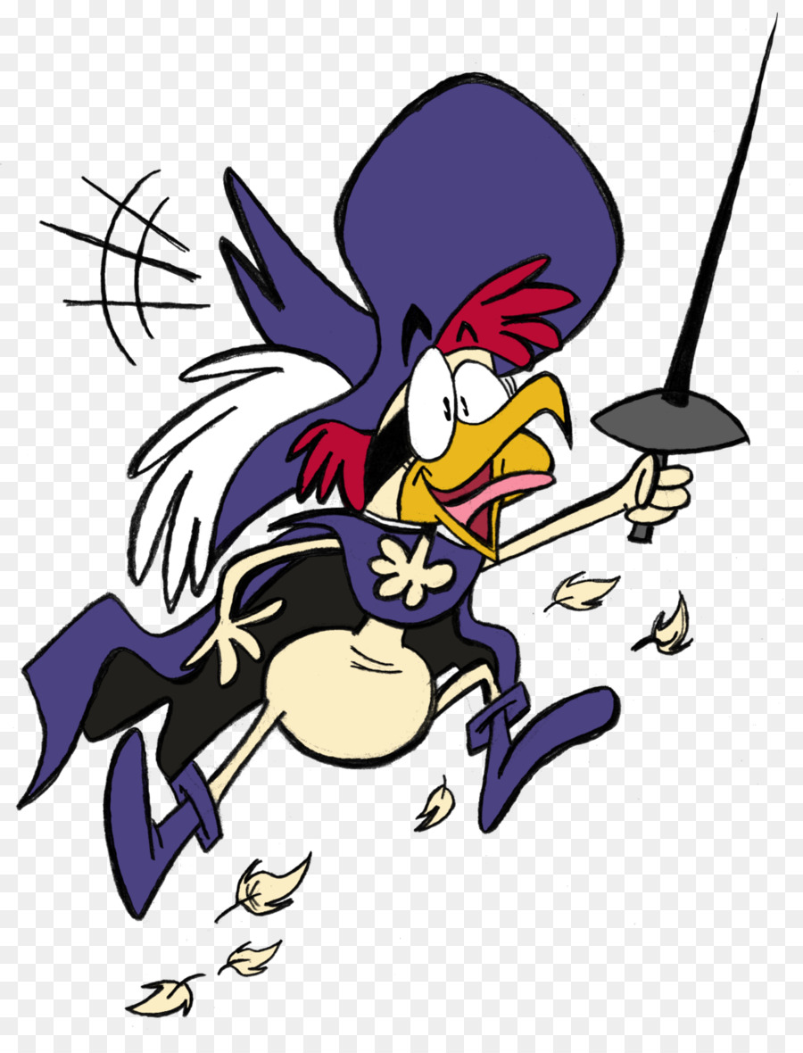 Galo De Desenho Animado，Roxo PNG