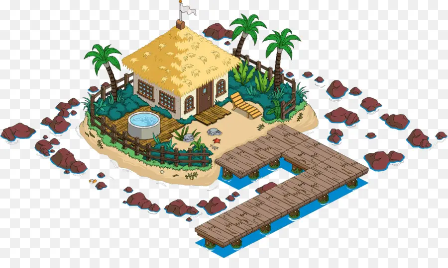 Simpsons Tapped Out，Ilha Privada PNG