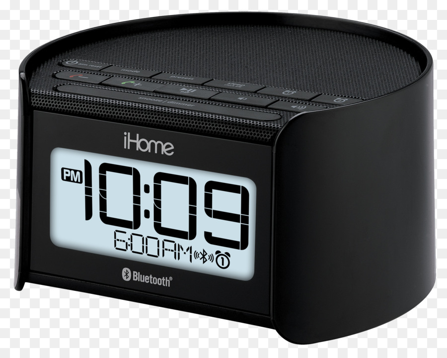 Despertador Digital Preto，Ihome PNG