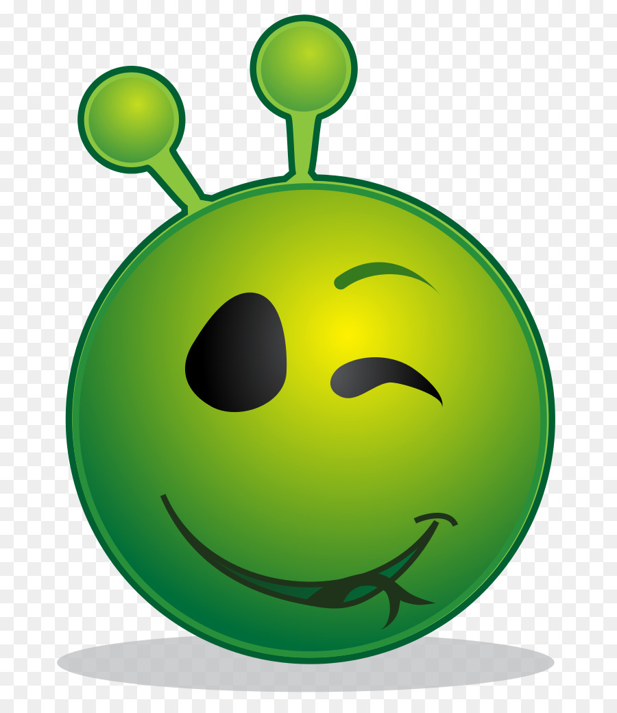 Alienígena Irritado，Verde PNG