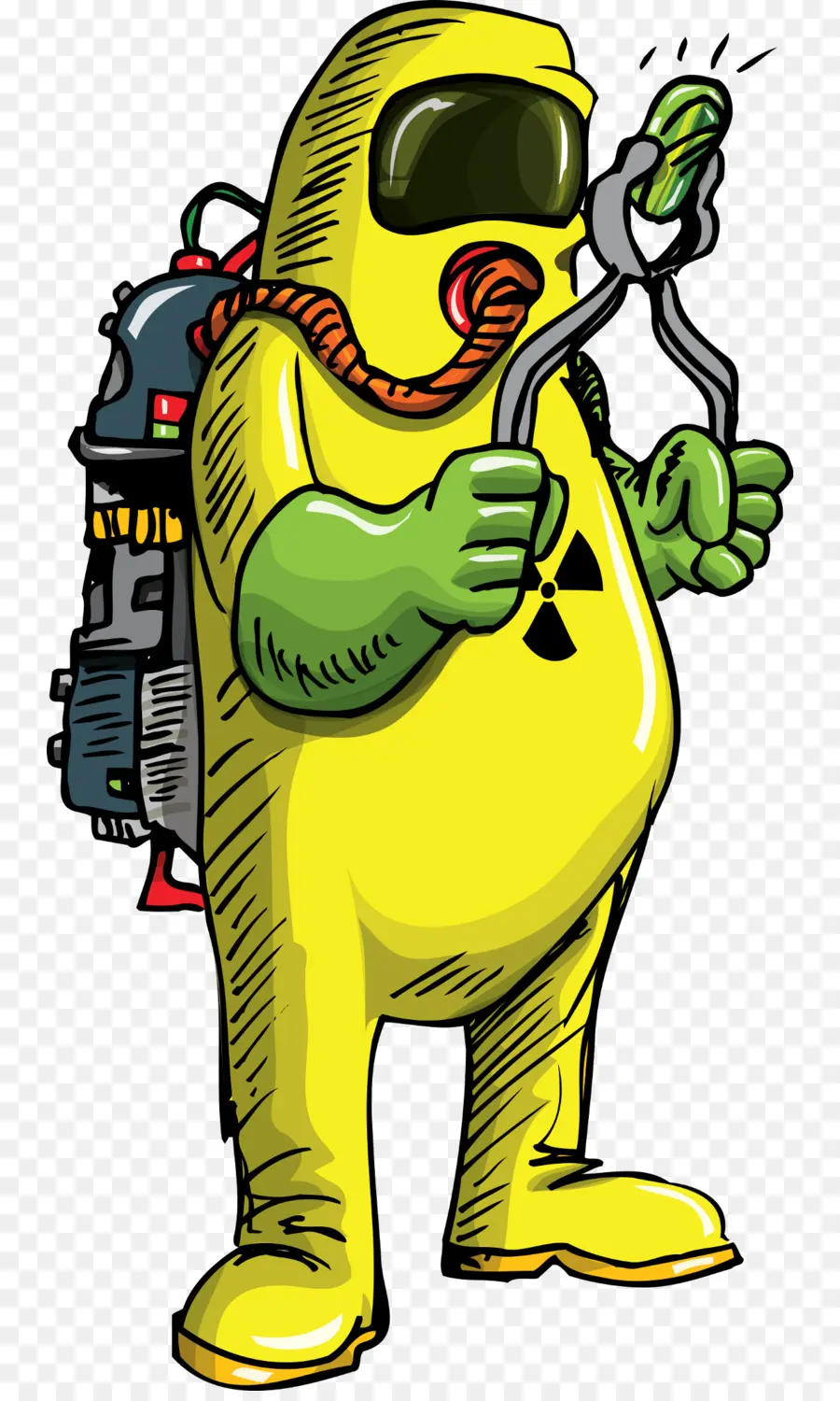 Traje Hazmat，Radiação PNG