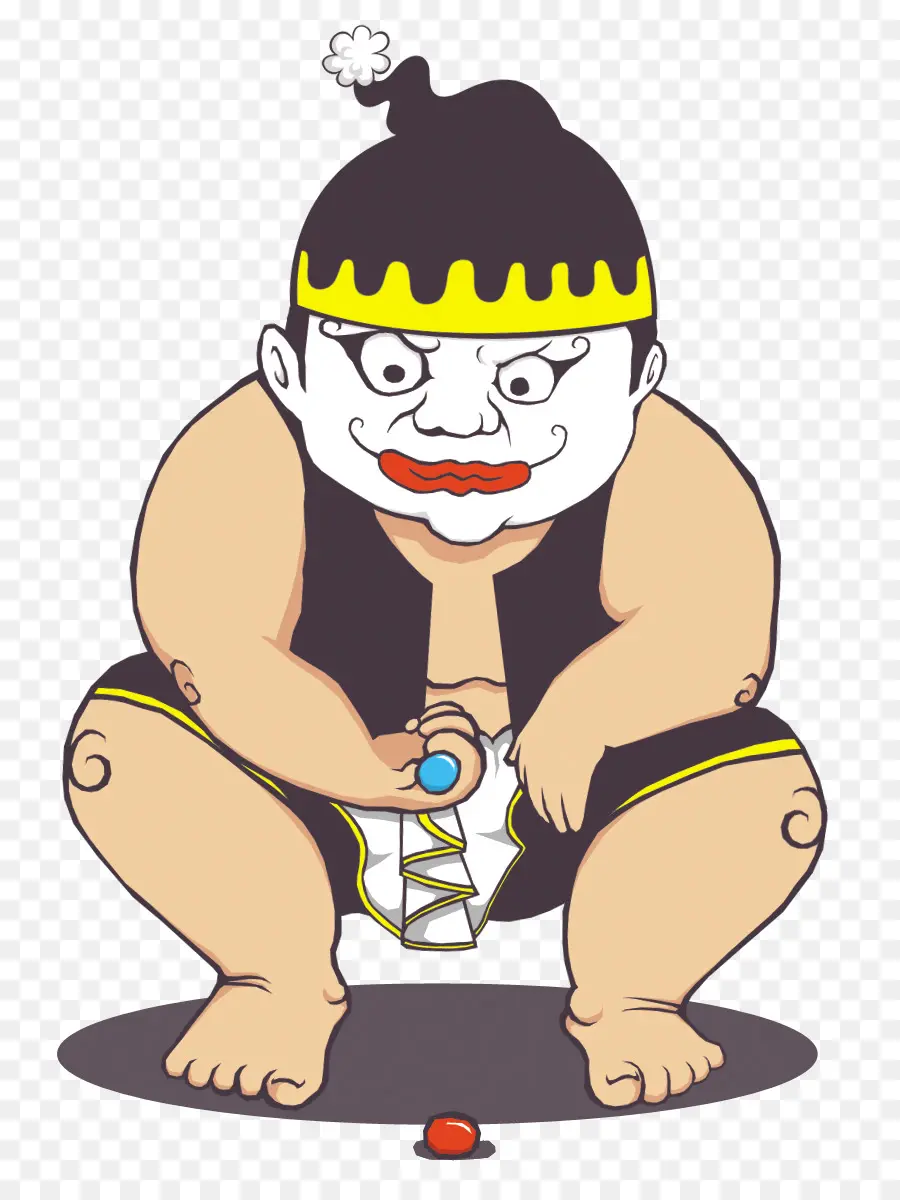 Lutador De Sumô，Desenho Animado PNG