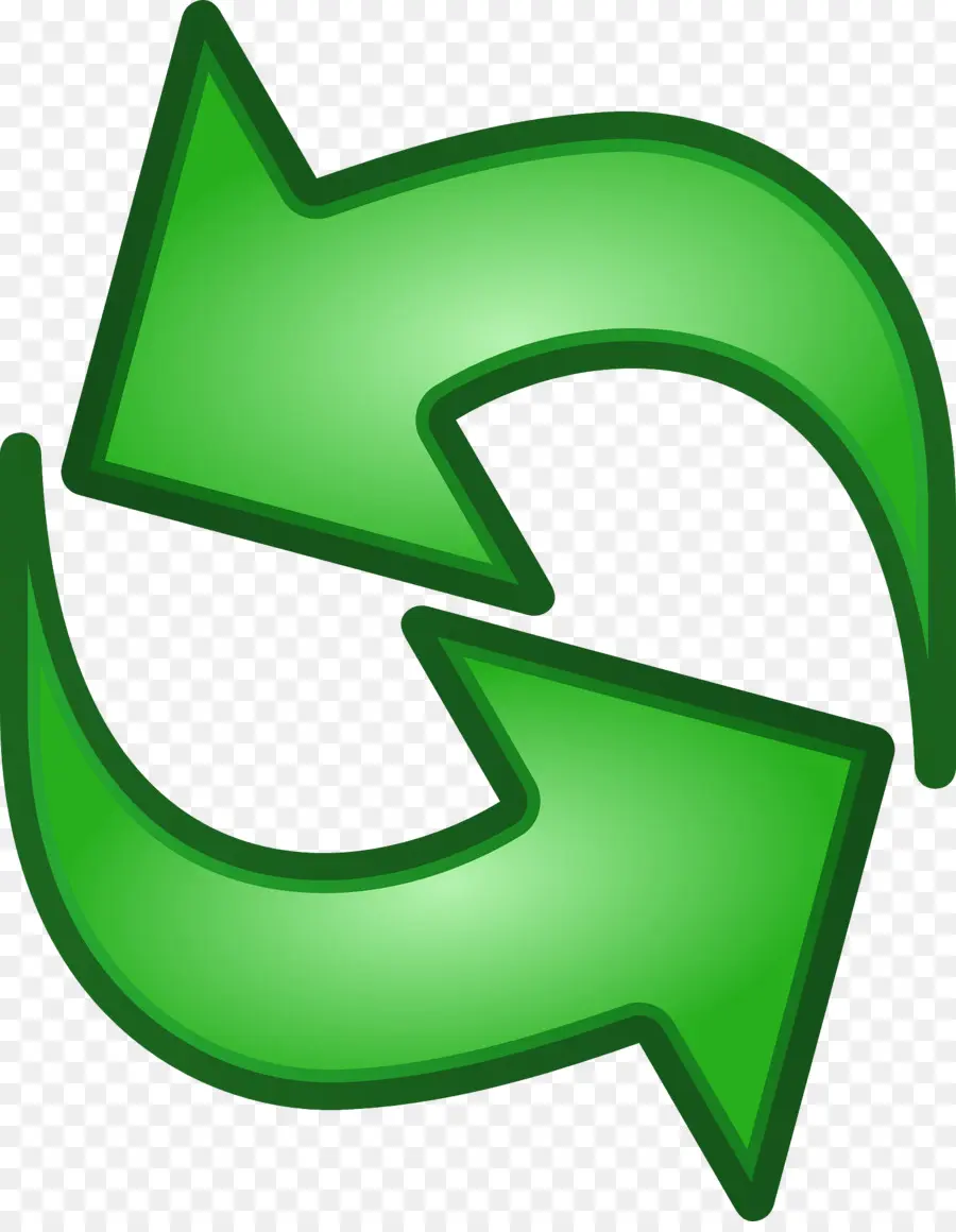 Setas Verdes，Reciclar PNG