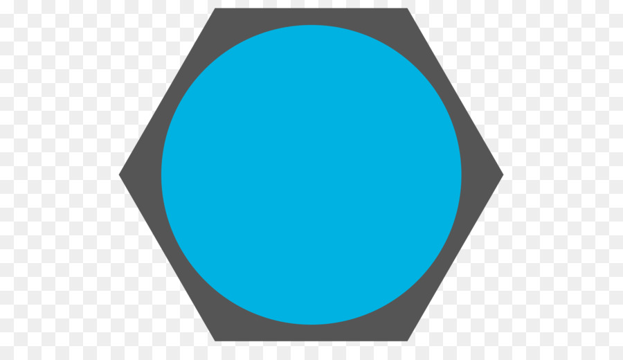 Hexágono Azul，Geométrico PNG