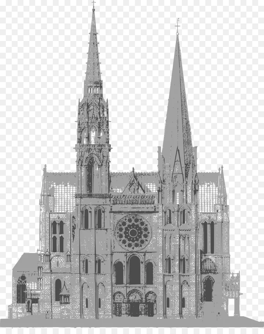 A Catedral De Chartres，Arquitetura Gótica PNG