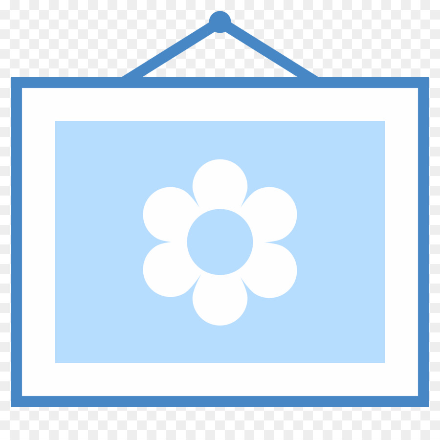 Flor Azul，Quadro PNG