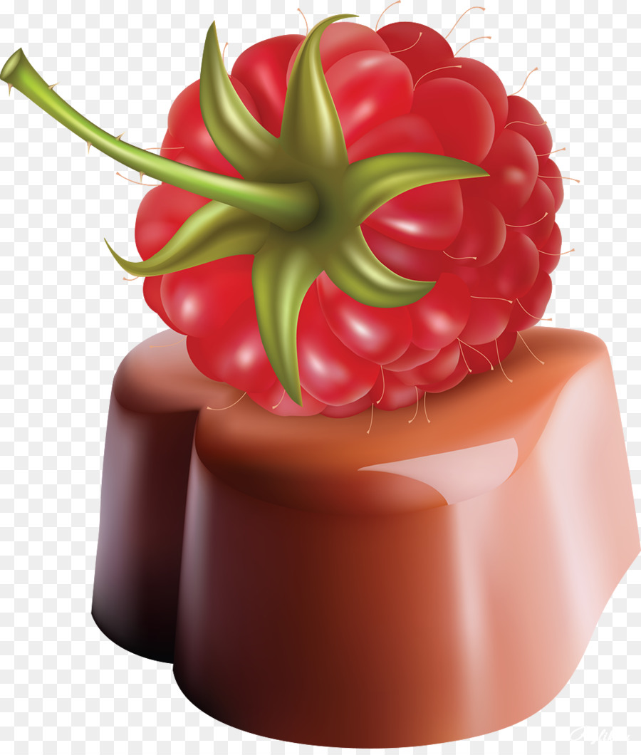 Framboesa Com Chocolate，Sobremesa PNG