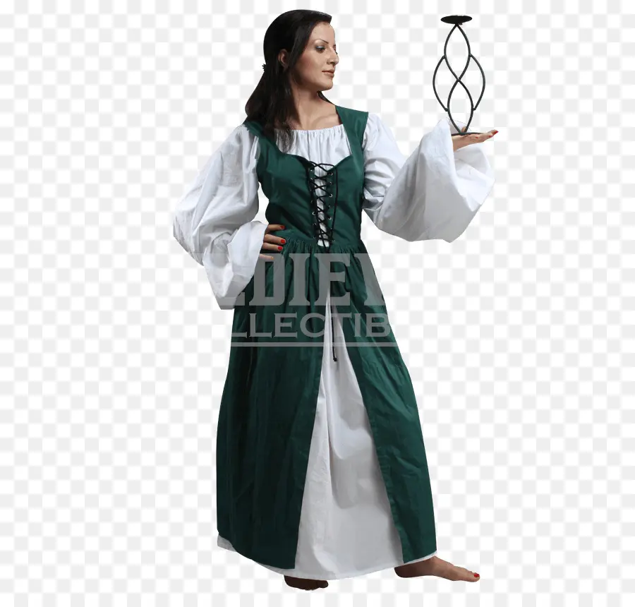 Vestido Verde，Mulher PNG