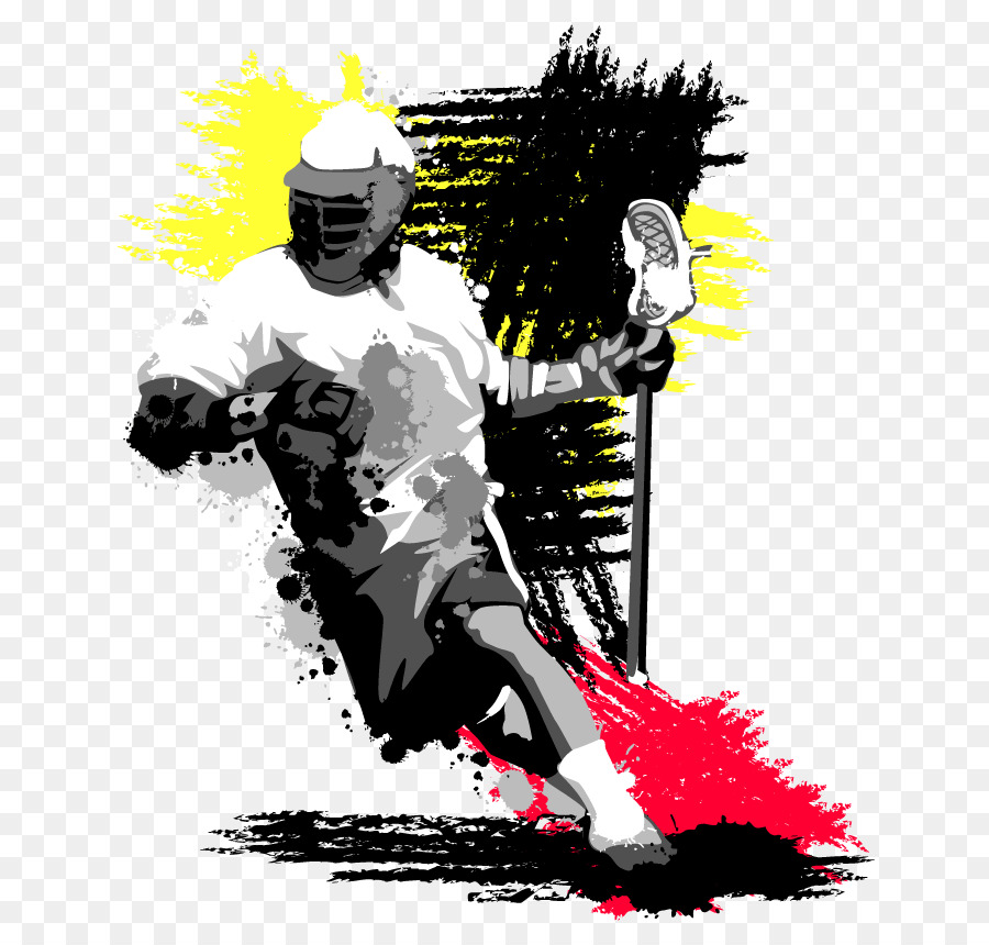 Jogador De Lacrosse，Capacete PNG