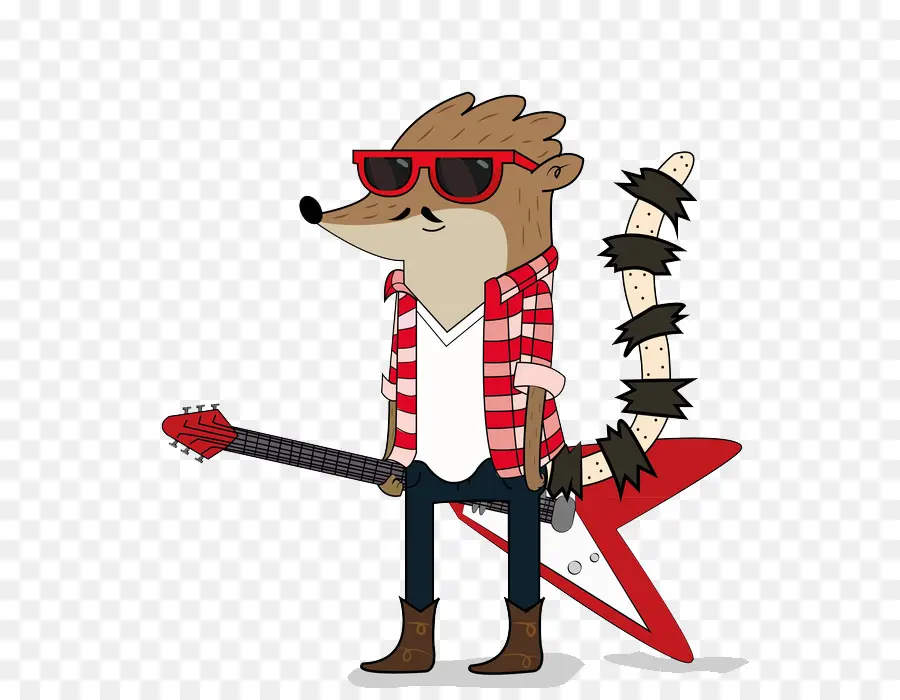 Personagem De Desenho Animado，Guitarra PNG