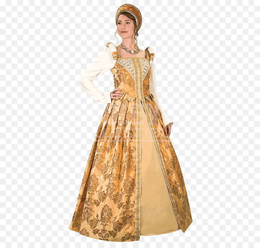 Vestido Dourado，Vestir PNG