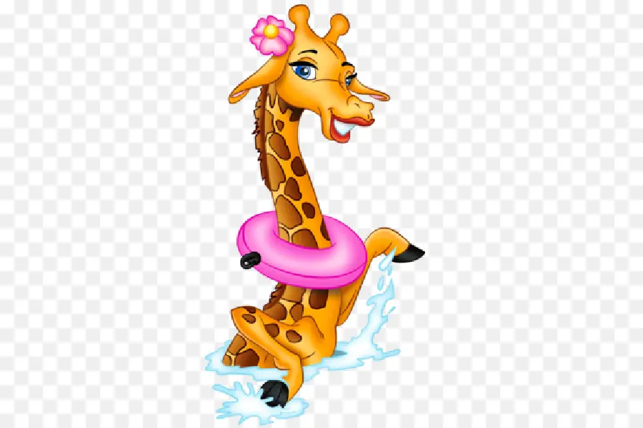 Girafa Com Flutuador，Girafa PNG