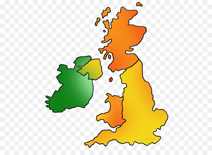 Mapa Do Reino Unido E Da Irlanda，Geografia PNG