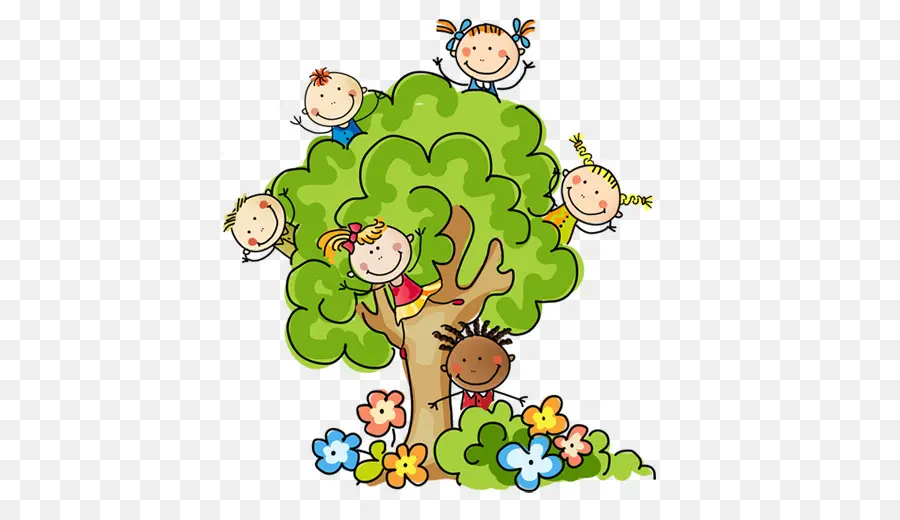 Criança，árvore PNG