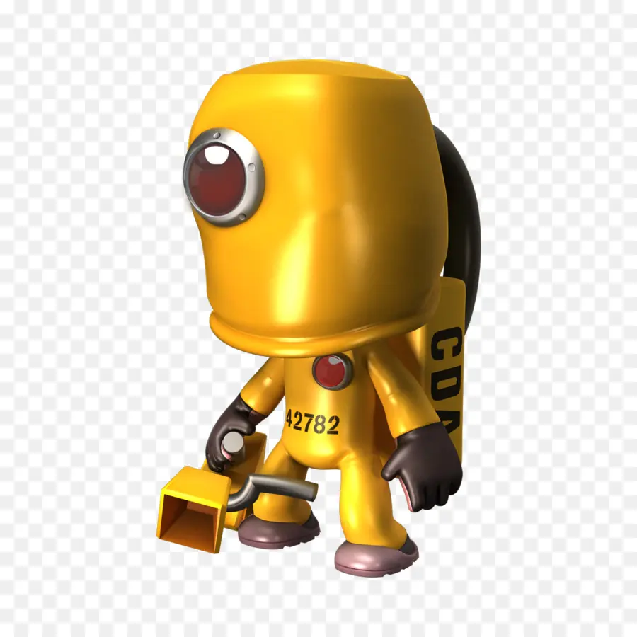 Personagem De Terno Amarelo，Materiais Perigosos PNG