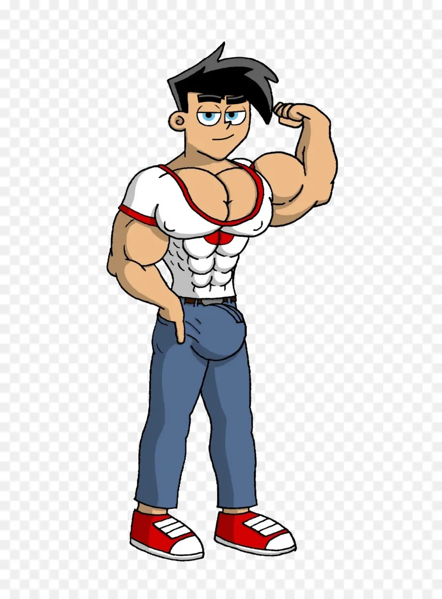 Personagem De Desenho Animado Musculoso，Fisiculturista PNG