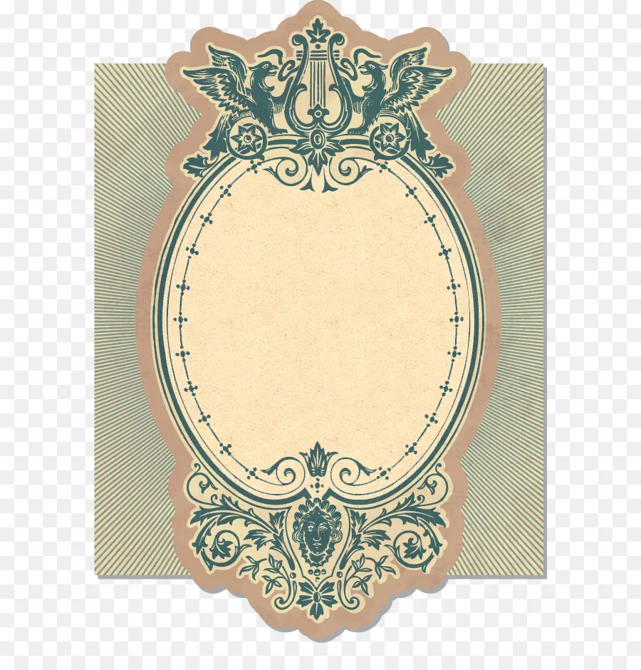 Rótulo Vintage，Ornamentado PNG