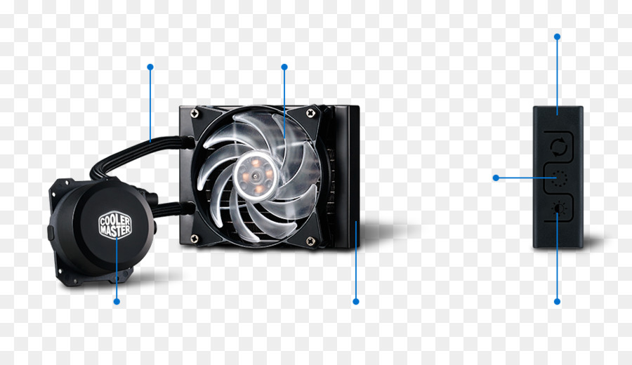 Computador Com Sistema De Resfriamento De Peças，Cooler Master PNG