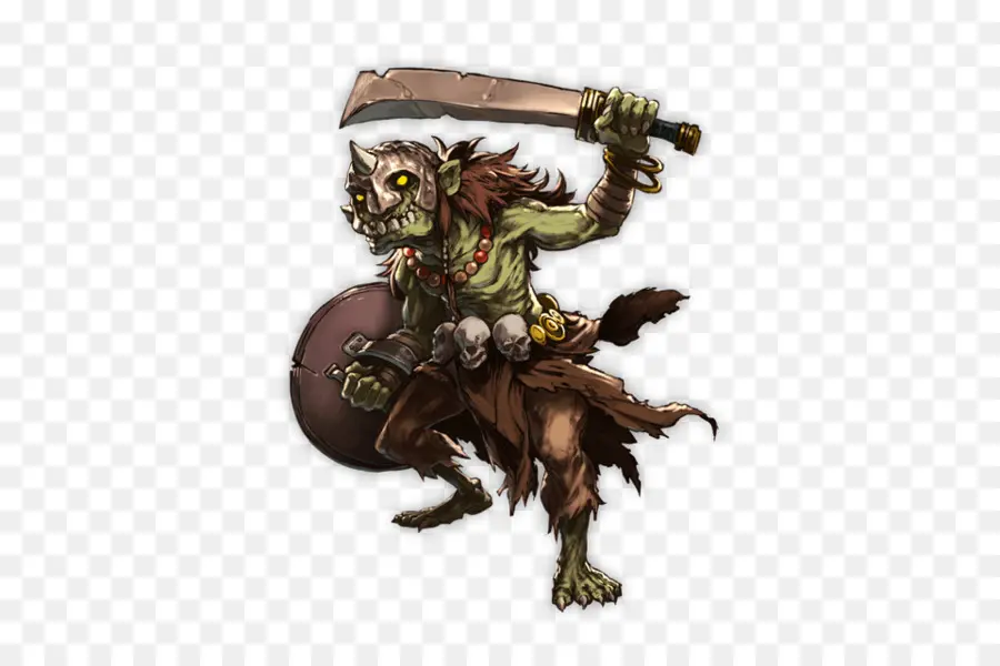 Guerreiro Goblin，Espada PNG