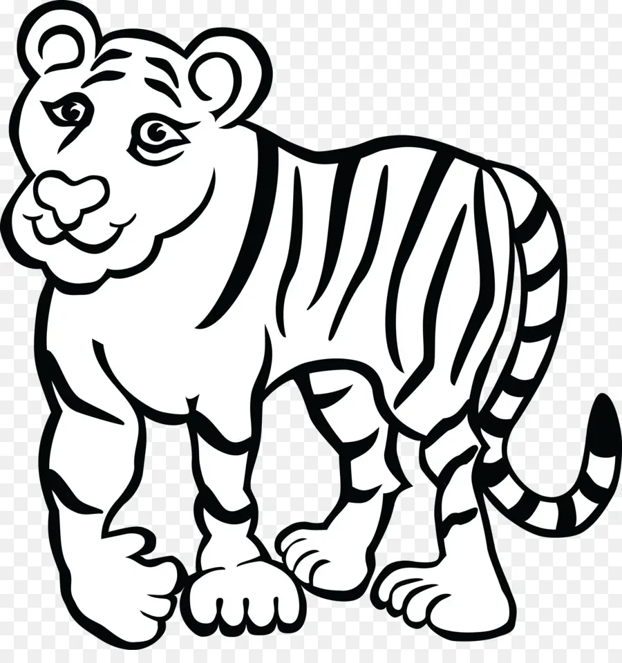 Tigre De Desenho Animado，Animal PNG