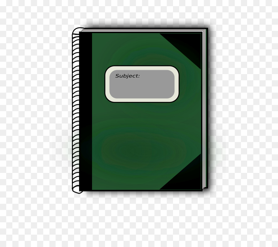 Caderno，Verde PNG