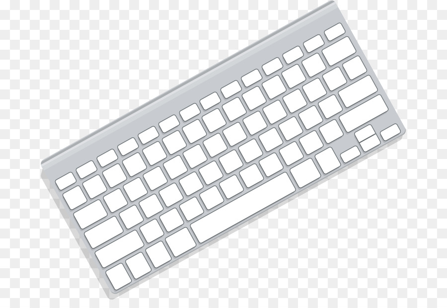 Teclado Branco，Chaves PNG