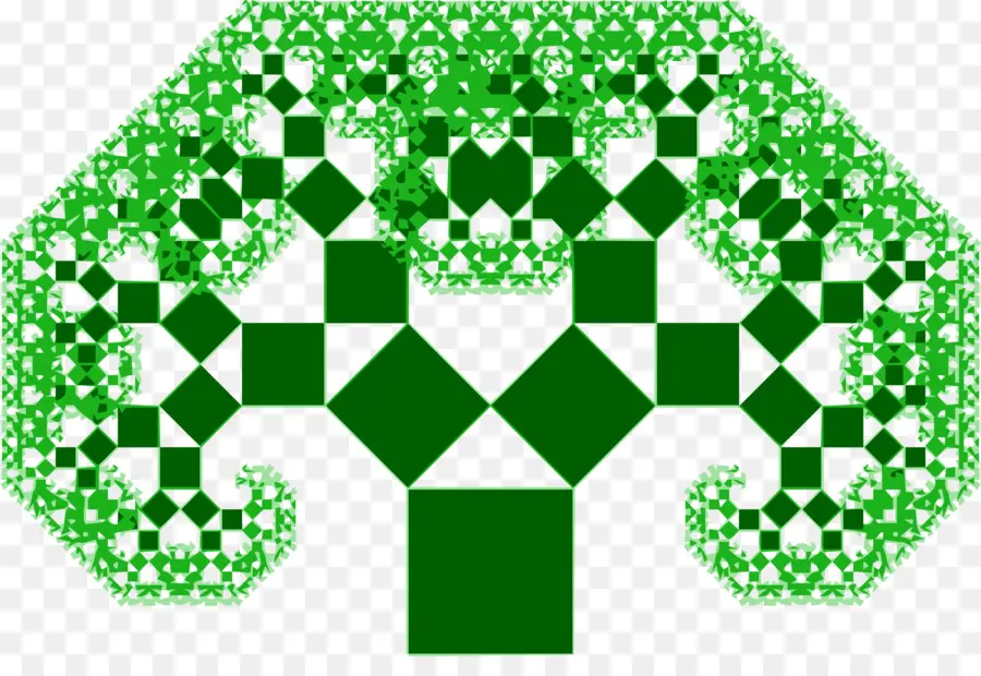 Árvore Fractal，Geométrico PNG