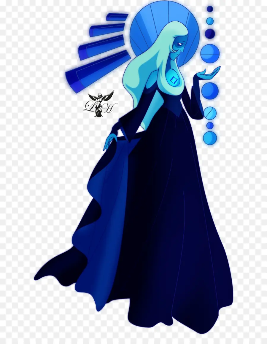 Personagem Azul，Fantasia PNG