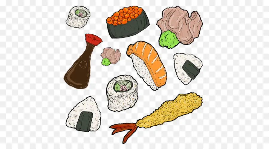 Alimentos，Sushi PNG
