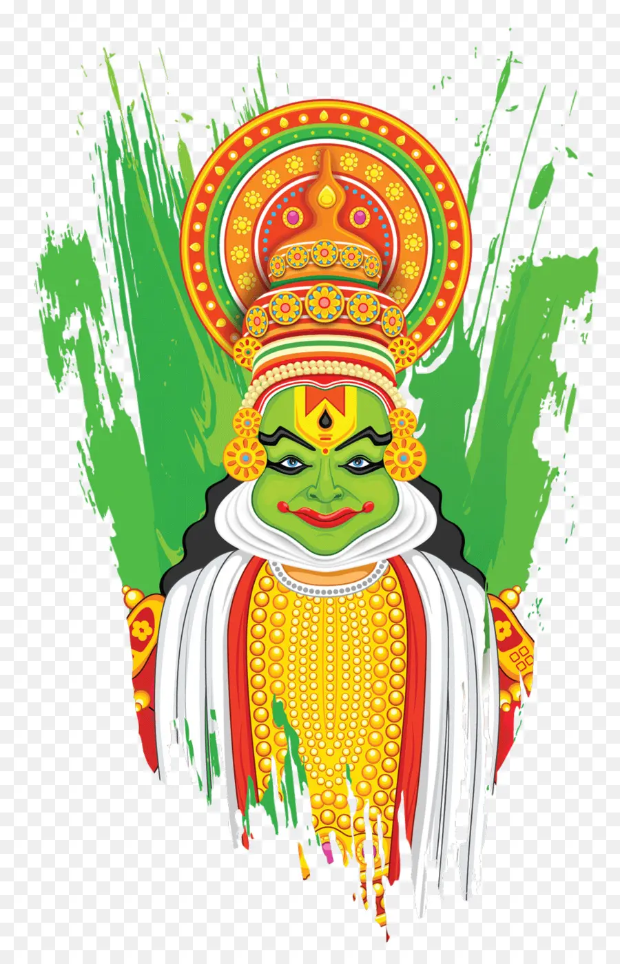 Dançarina Kathakali，Tradicional PNG