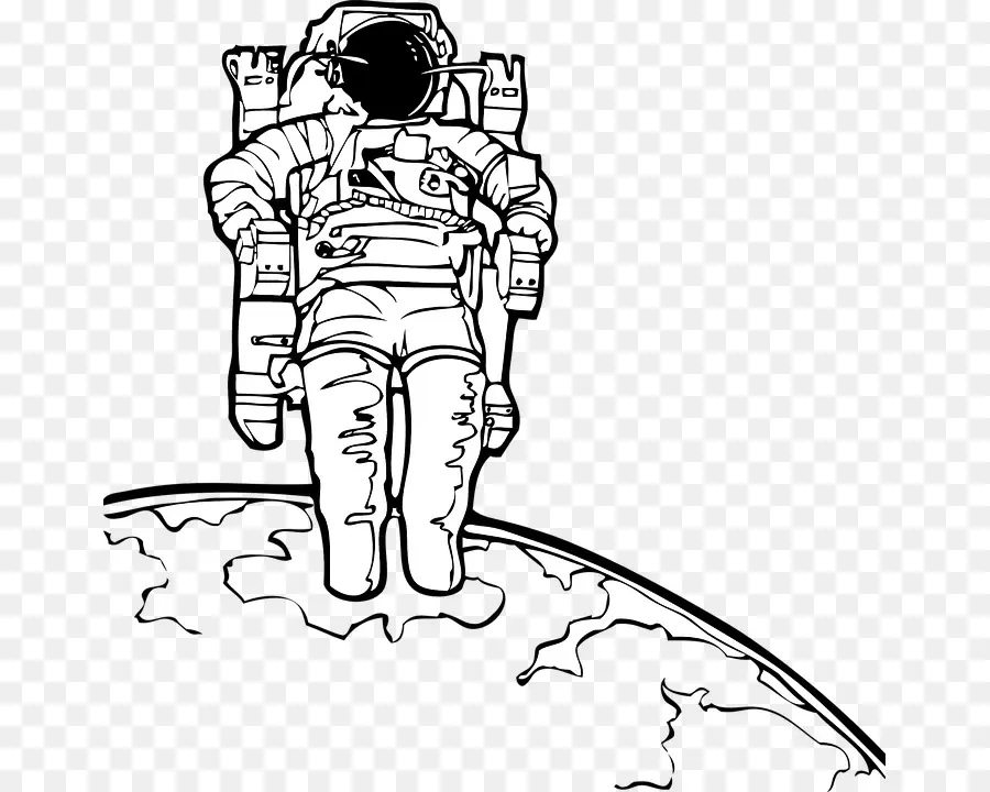 Astronauta，Livro De Colorir PNG