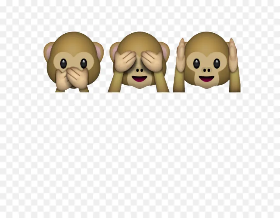 Três Macacos Sábios，Emoji PNG