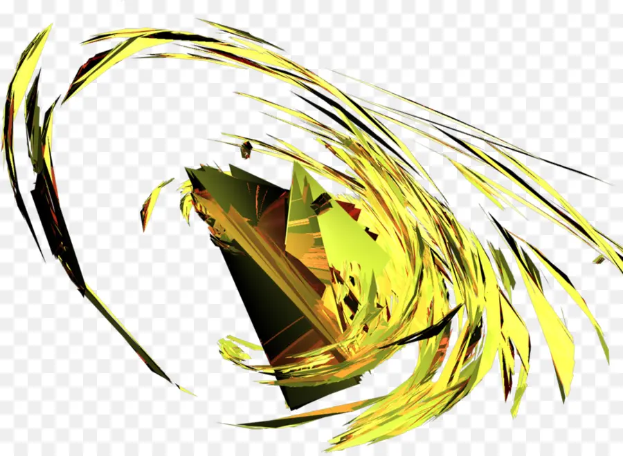 Redemoinho Amarelo Abstrato，Redemoinho PNG