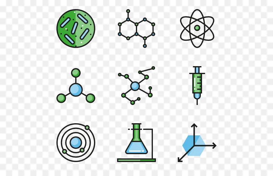 Ícones Da Ciência，Molécula PNG