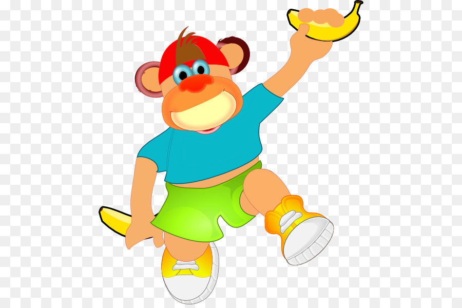 Macaco，Banana PNG