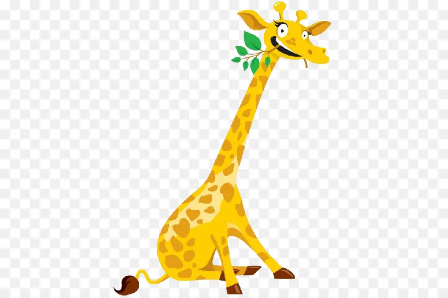 Girafa De Desenho Animado，Bonitinho PNG