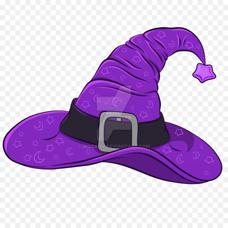 Chapéu De Bruxa，Roxo PNG