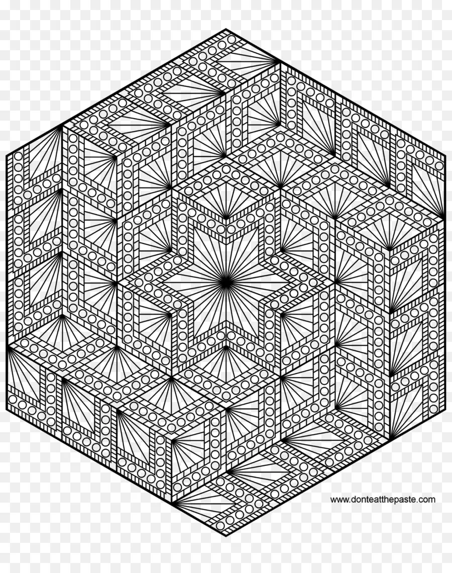 Padrão Geométrico，Hexágono PNG